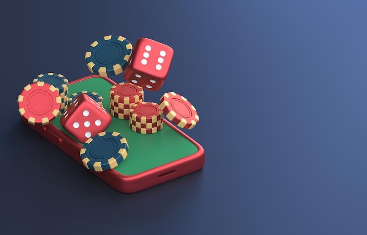 Meja American Roulette dengan chip dan penempatan taruhan berbagai jenis